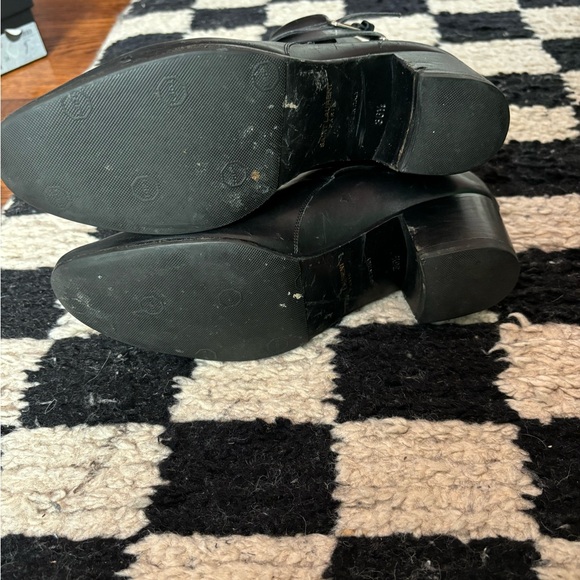 SAINT LAURENT Black calfskin leather Blake 40 jodhpur ankle boots 36.5 - Picture 6 of 8